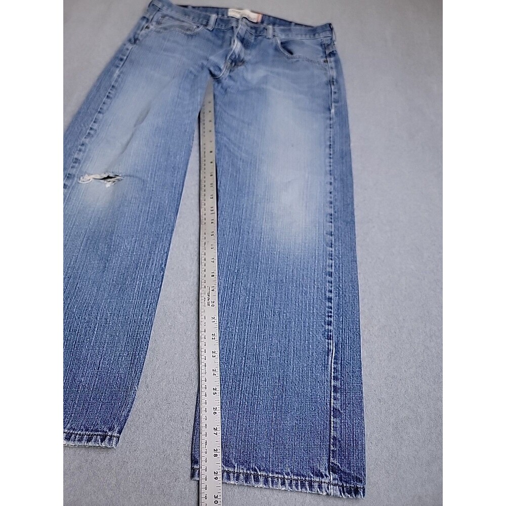 Vintage‎ Levis 569 Jeans Mens 34x30 (36x29) Loose Baggy Straight Distressed Blue - Picture 2 of 14